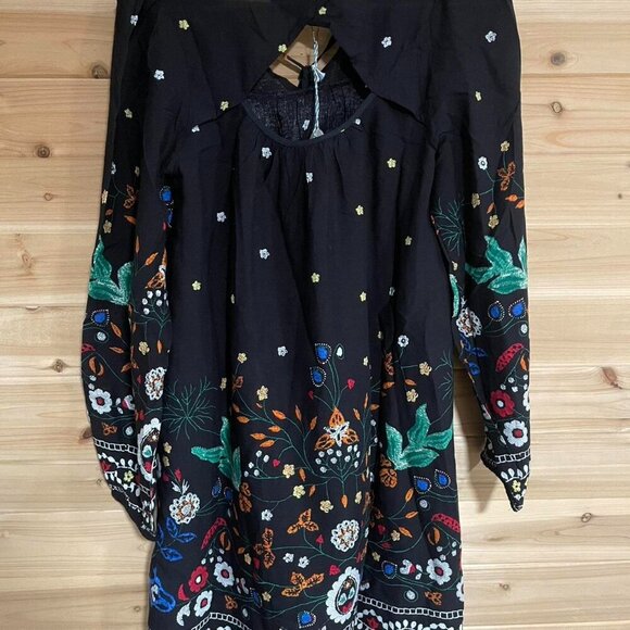 Hayden Nwt Black Floral Long - Picture 2 of 3
